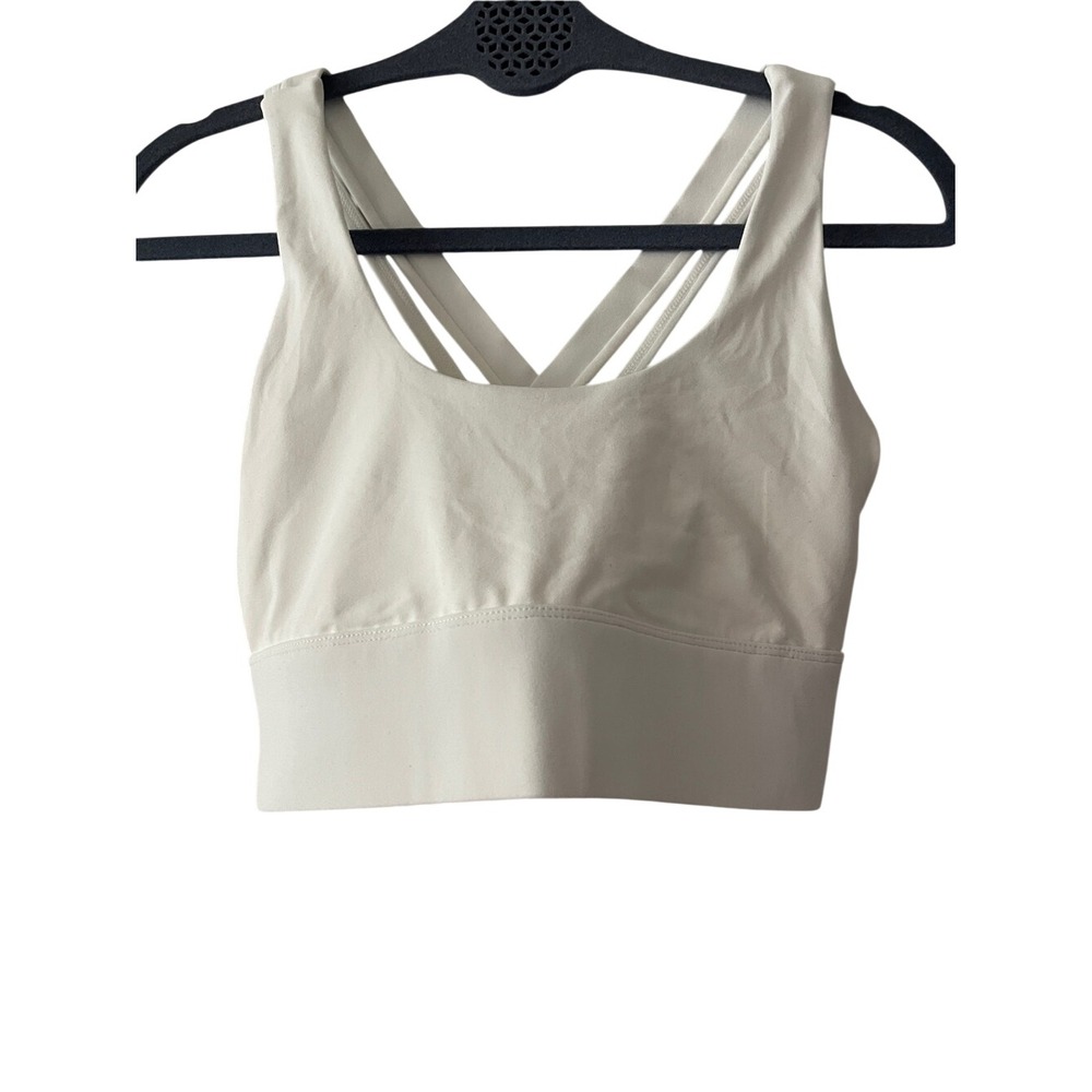 Halara White Sports Bra Small NWT